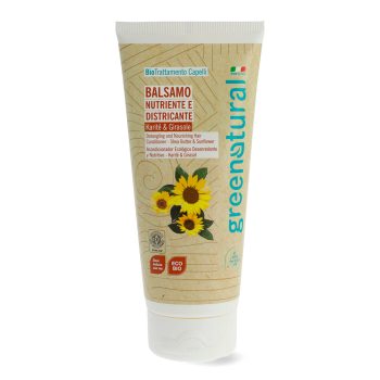 Balsamo eco bio per capelli crespi, secchi e danneggiati.