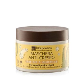 Maschera anticrespo con aloe e acido ialuronico